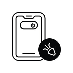 Unplugging Icon vector stock illustration