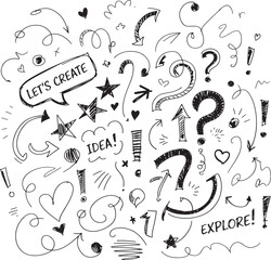 Creative Doodle Elements Collection.eps