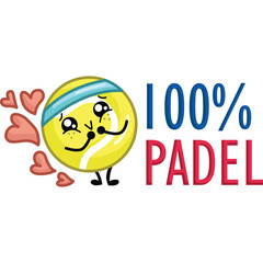 a vector of padel sports