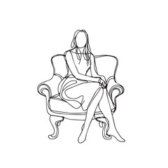 Sitting Woman Silhouette - Flat Digital Illustration - sitting woman silhouette - sitting woman vector - sitting woman doodle - woman illustration - sitting woman line art

