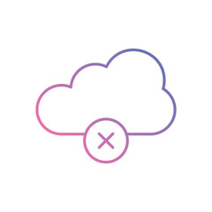 Offline Icon vector stock illustration