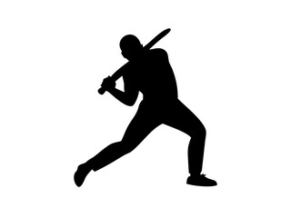 Baseball Swing Silhouette