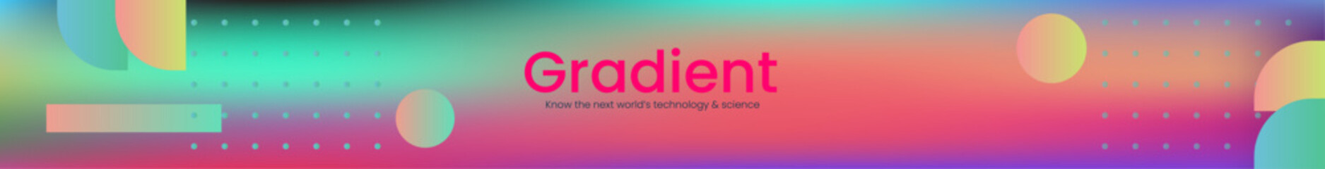 Gradient mesh geometric Behance banner