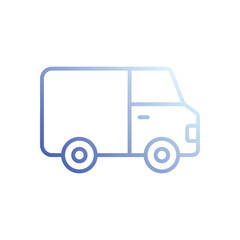 Van icon vector stock illustration