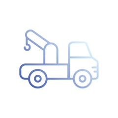 Crane Truck icon vector stock illustration