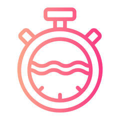 stopwatch gradient icon
