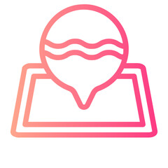 location gradient icon