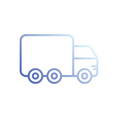 Truck icon vector stock illustration