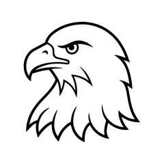 Bald Eagle Minimalist Line Art