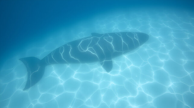 sperm whale or cachalot around the island of Mauritius