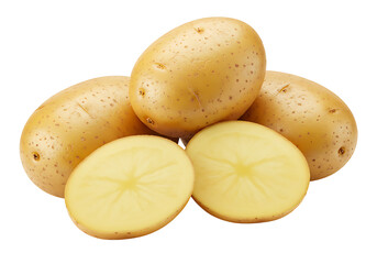 Raw Potatoes Transparent Background Cooking Ingredient Food Freshness