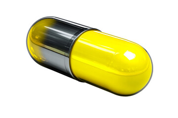 Multicolored capsule with transparent background for healthcare use
