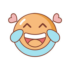 Obraz premium Giggle Icon Laughing Emoji Face Expression Transparent Background