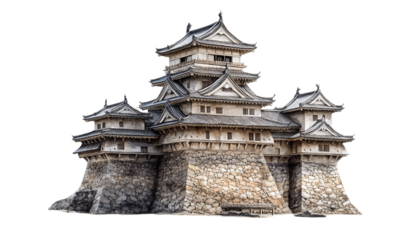 the great wall of china isolated on transparent background