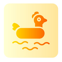 Chicken  gradient icon