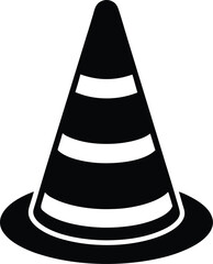 traffic cone on white background