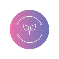 Zero Emissions Badge Icon vector stock illustration