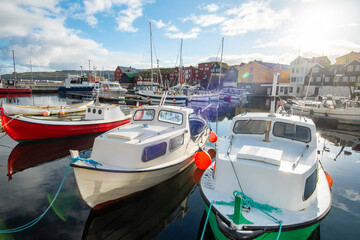 Obraz premium Torshavn Yacht Harbor - Faroe Islands