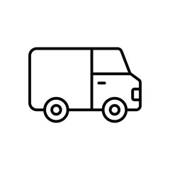 Van icon vector stock illustration