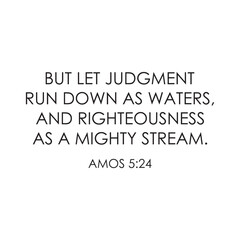 Judgment and Righteousness Bible Verse poster scripture vector illustration