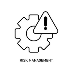 Icon a risk management, isolated against a clean background.