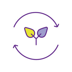 Zero Emissions Badge Icon vector stock illustration