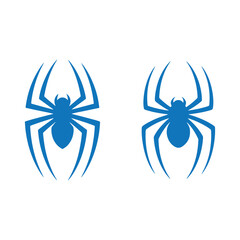 black spider icon on white background