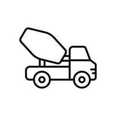 Fototapeta premium Concrete Mixer icon vector stock illustration