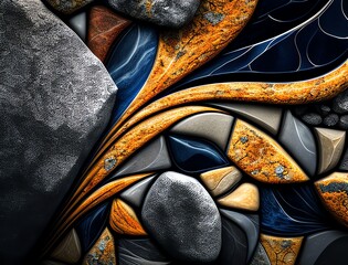 Obraz premium Abstract Stone Mosaic Pattern