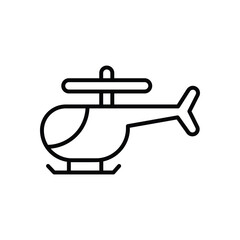Helicopter  icon vector stock illustration
