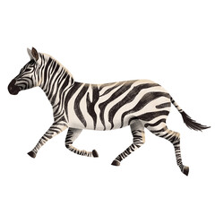 Running Zebra Dynamic Motion Art
