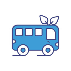 Public Bus Icon vector stock illustration