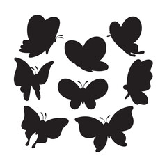 black butterfly, isolated on a white
