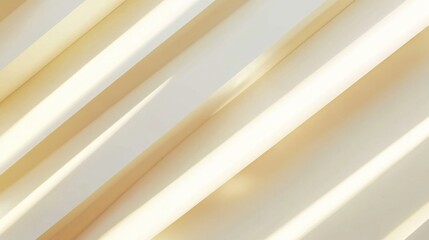 Obraz premium Minimal white background with soft yellow diagonal stripes, clean and modern design perfect for simple presentations