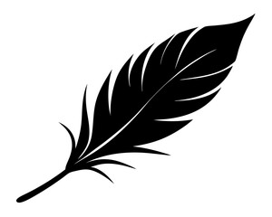 Feather Vector Design, Feather Silhouette SVG File