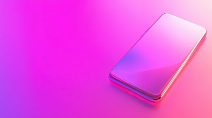 A vibrant, modern phone design displayed against a gradient backdrop.