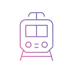 Tram Icon vector stock illustration