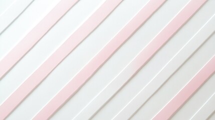 Obraz premium White canvas with subtle pink diagonal stripes for a clean, soft, and adorable business or personal presentation