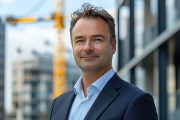 Fototapeta premium Confident businessman outdoors