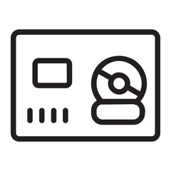 Member Card  line icon