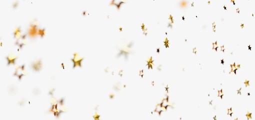 Abstract background with glittering gold stars. Perfect for holidays, celebrations, and more!