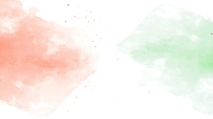 Obraz premium Abstract watercolor paint splatter design on white background.