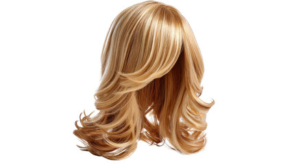 Golden Locks: A radiant display of voluminous, layered blonde hair, cascading with natural elegance and highlighting exquisite beauty and style.