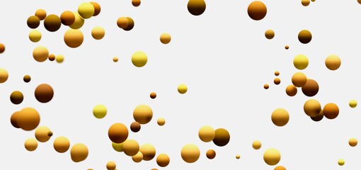 Abstract background with golden spheres. Perfect for websites, presentations, and more!