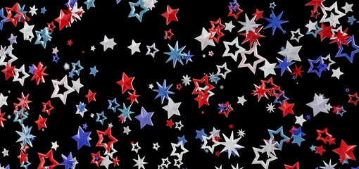 Celebrate Independence Day with this festive background of red, white, and blue stars.
