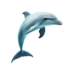 Obraz premium dolphin isolated on white background