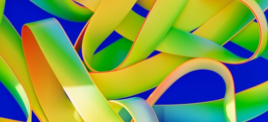 Vibrant, colorful ribbon design. Perfect for backgrounds, websites, and more!
