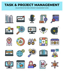 25 Task & Project Management Icons: Streamline Your Workflow
