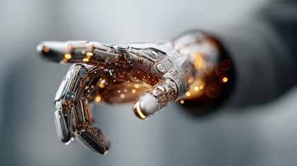 A business executive discussing the role of artificial intelligence in driving B2B sales growth, exploring how AI tools can assist in lead scoring, forecasting, and personalization