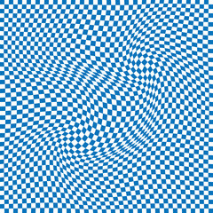 Obraz premium Seamless geometric pattern. Blue and white checkerboard background. Abstract checkered chessboard. Checkered pattern. Vector illustrator.